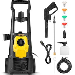 VEVOR Electric Pressure Washer; 2000 PSI; Max. 1.76 GPM Power Washer w/ 30 ft Hose; 5 Quick Connect Nozzles; Foam Cannon; Portable to Clean Patios; Cars; Fences; Driveways; ETL Listed - dspic_a35bdef5-9453-406e-94d5-34ac5c05b594